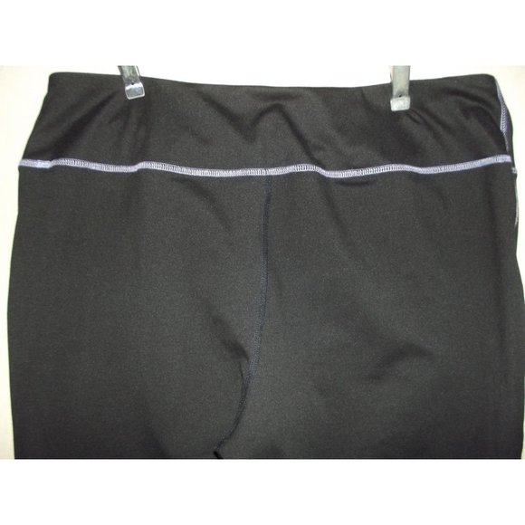Cato C Active Plus 18/20W x 28" Leggings black purple side leg peekaboo openings - Picture 8 of 8